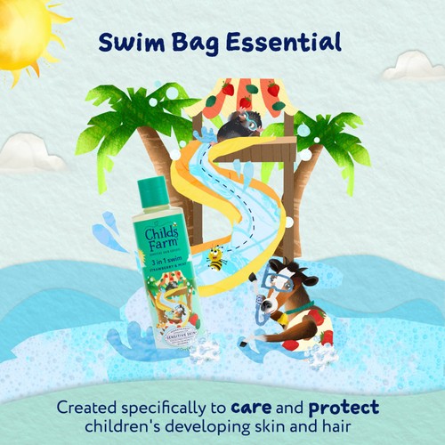 Childs Farm 3 in 1 Swim, Strawberry & Mint