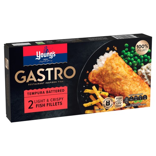 Young's Gastro 2 Tempura Battered Fish Fillets