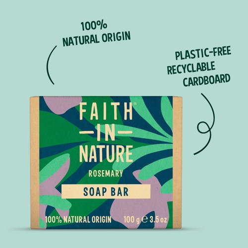 Faith in Nature Rosemary Pure Hand Made Soap Bar