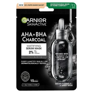 Garnier Pure Charcoal and Algae Hydrating Black Sheet Mask