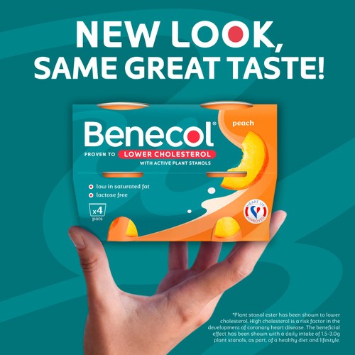 Benecol Cholesterol Lowering Yoghurt Peach