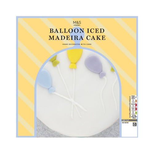 M&S Balloon Iced Madeira Cake
