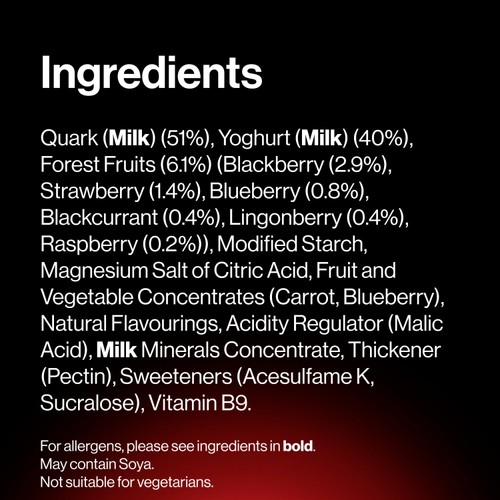 GetPro 25g High Protein Forest Fruits Yoghurt Pouch