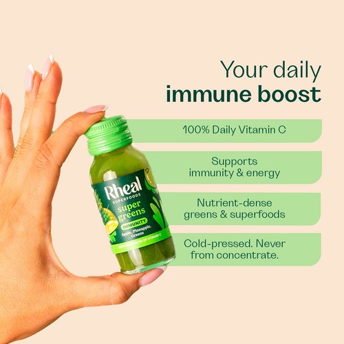 Rheal Superfoods Super Greens Immunity Shot