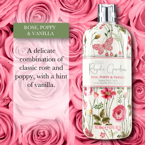 Baylis & Harding Royale Garden Rose, Poppy & Vanilla Body Wash