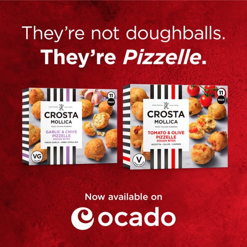 Crosta Mollica Tomato & Olive Pizzelle Dough Bites