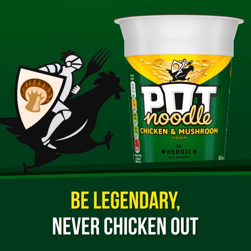 Pot Noodle 4 Pack Chicken & Mushroom