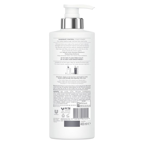 Dove Dandruff Control Conditioner for Healthy, Resilient Hair