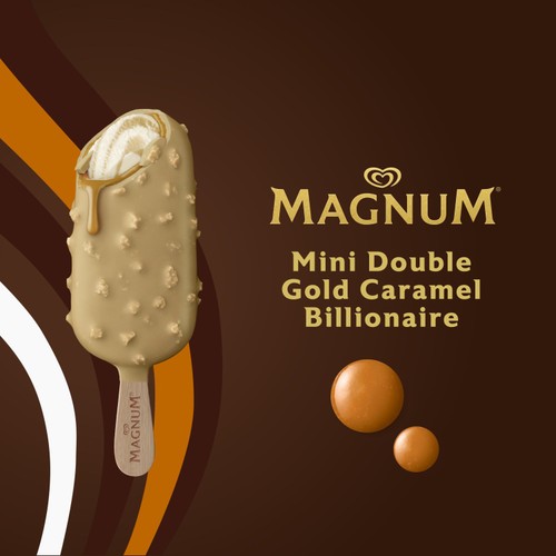 Magnum Mini Caramel Almond & Gold Caramel Billionaire Ice Cream Sticks