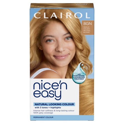 Clairol Nice'n Easy Creme Permanent Hair Dye 8GN Golden Neutral Blonde
