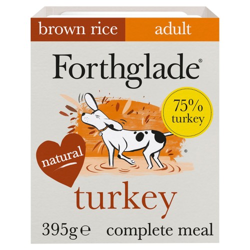 Forthglade Natural Brown Rice Wet Dog Food Turkey with Veg