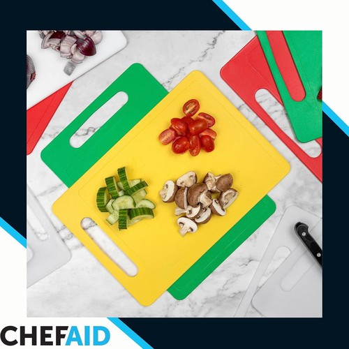 Chef Aid Large Multi-colour Chopping Board Set