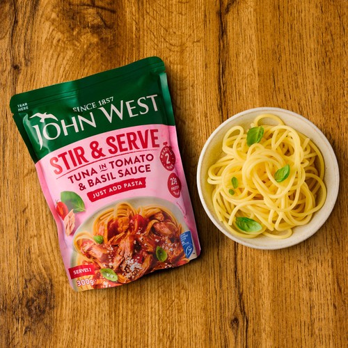 John West Stir & Serve Tuna in Tomato and Basil Sauce MSC 300g