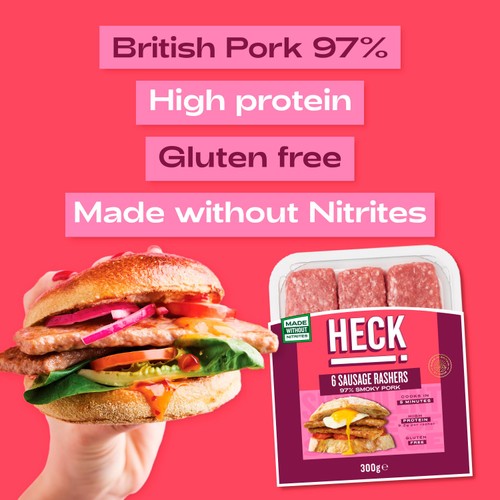 HECK! 97% Smoky Pork Gluten Free Sausage Rashers