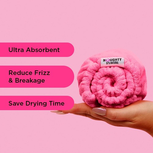 Noughty Microfibre Hair Towel - The Hot Pink One