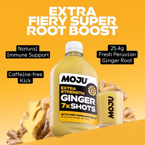 MOJU Ginger Extra Strength Dosing Bottle 7x Shots