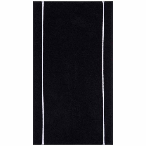 M&S X Kelly Hoppen Beretta Stitch Bath Sheet, Black/White