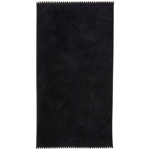 M&S Pure Cotton Blanket Stitch Bath Sheet, Black Mix