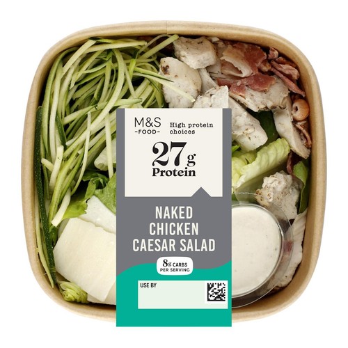 M&S High Protein Naked Chicken Caesar Salad Serves 1