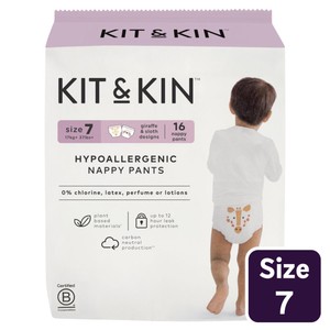 Kit & Kin Hypoallergenic Nappies Size 4 9-14kg 20-31lbs 32 Nappies