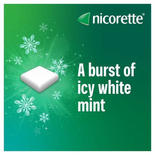 Nicorette Icy White Gum, 4 mg, 105 (Stop Smoking Aid)