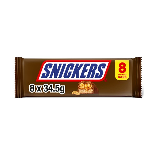 Snickers Caramel Nougat Peanuts & Milk Chocolate Snack Bars Multipack