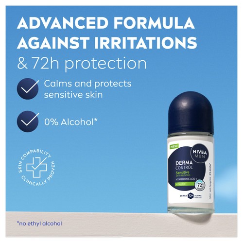 NIVEA MEN Sensitive Protect Anti-Perspirant Deodorant Roll-On 