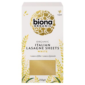 Biona Organic Spelt Semi-Wholegrain Lasagne Pasta Sheets