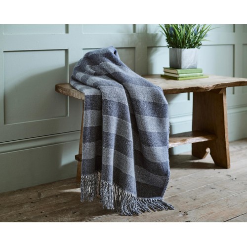 The Lyndon Company Elgin Woven Throw, Blue