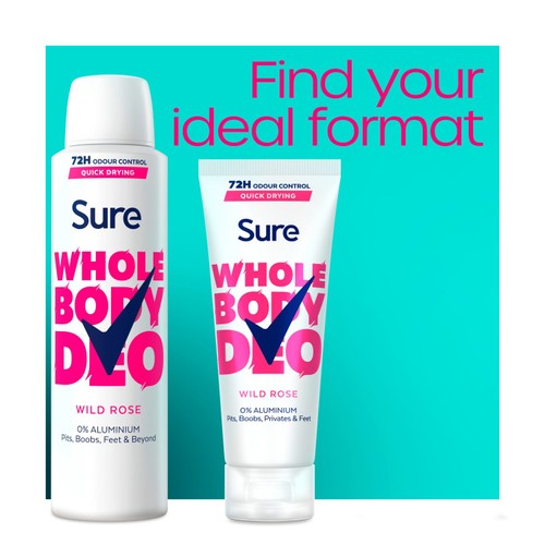 Sure Women Whole Body Wild Rose Cream Deodorant