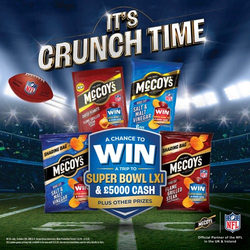 McCoy's Salt & Malt Vinegar Sharing Crisps