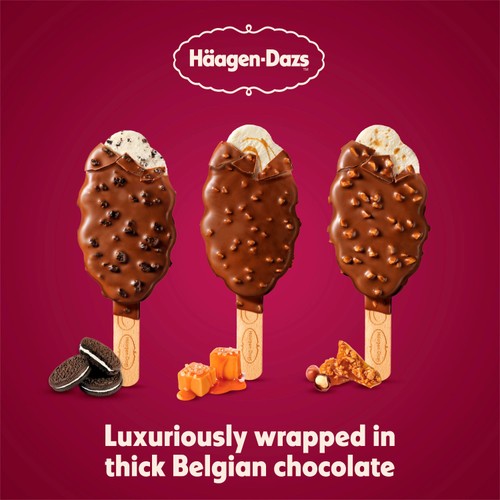 Haagen-Dazs Chunky Salted Caramel Stick Bar Ice Cream