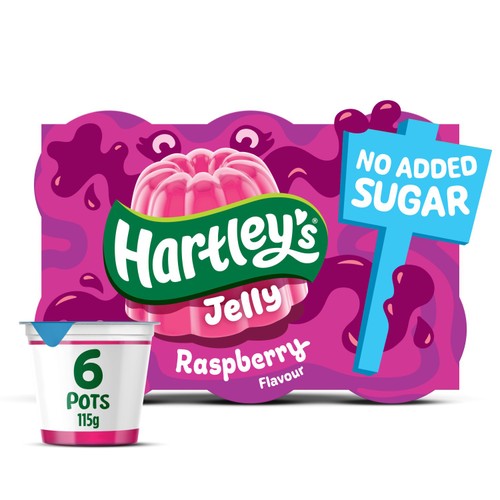 Hartley's No Added Sugar Raspberry Jelly Pot Multipack