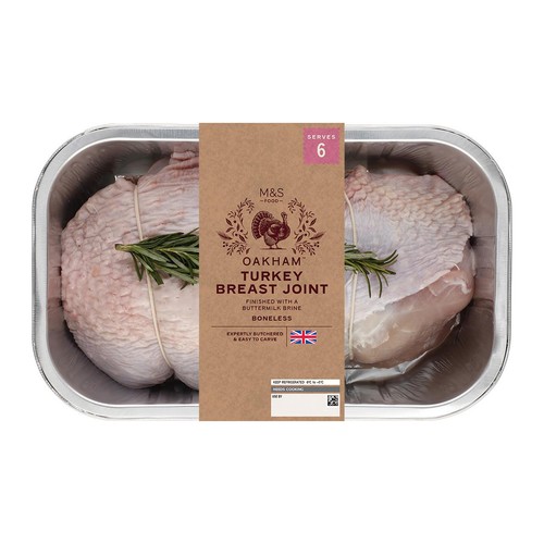 M&S British Oakham Turkey Breast Joint Boneless