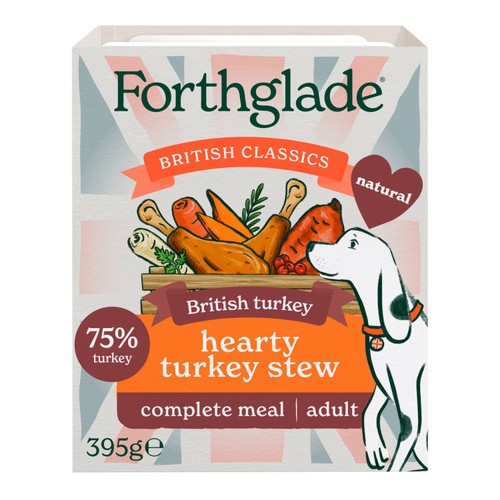 Forthglade British Classics Natural Wet Dog Food Hearty Turkey Stew