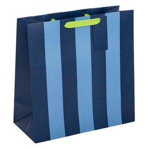 M&S Blue Stripe Large Bag