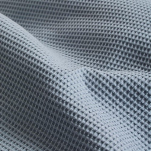 M&S Washed Cotton Waffle Bedding Set, Dusty Blue, Double