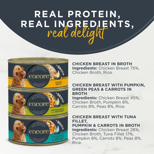 Encore Dog Chicken Broth Selection Tins