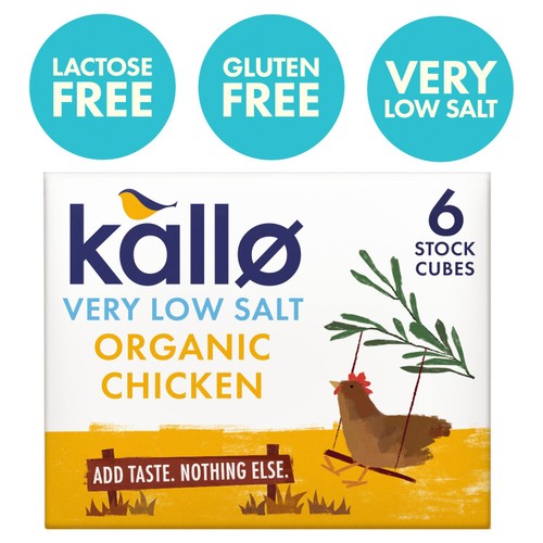 Kallo Organic Very Low Salt Chicken Stock Cubes
