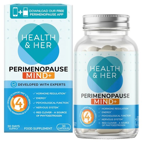 Health & Her Perimenopause Mind+ Multi-nutrient Supplement Capsules