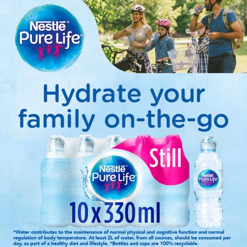 Nestle Pure Life Still Spring Water Sports Cap