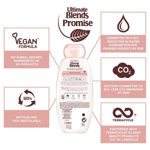 Garnier Ultimate Blends Oat Milk Sensitive Scalp Shampoo