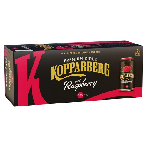 Kopparberg Raspberry 3.4% Cans