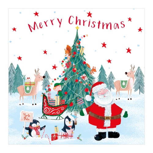 Santa Christmas Cute Cards 20 pack