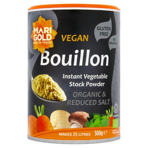 Marigold Health Foods Organic Less Salt Bouillon Gluten Free