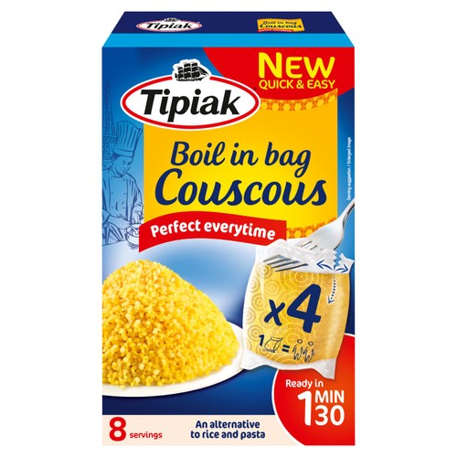 Tipiak Boil In Bag Cous Cous, 4 x 100g