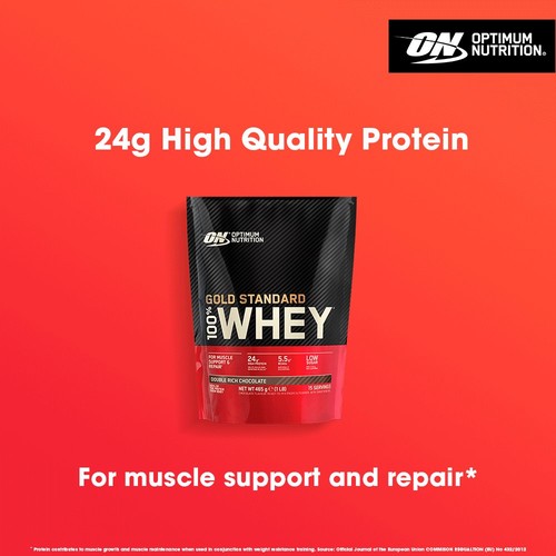 Optimum Nutrition Gold Standard 100% Whey Protein Powder Double Chocolate