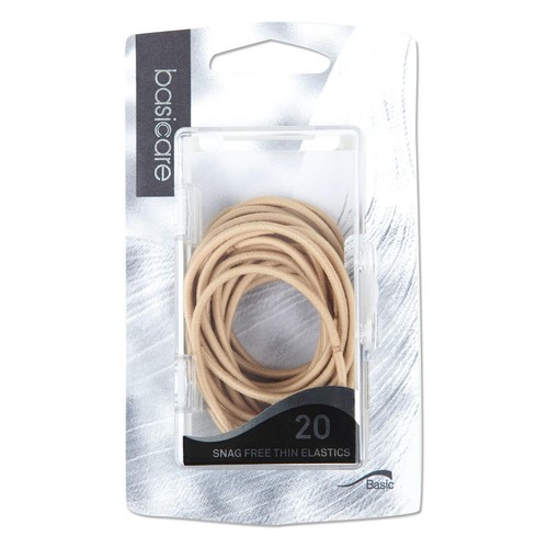 Thin Snag Free Hair Bands, Blonde