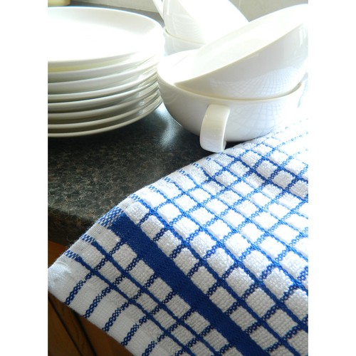 Poli-dri Cotton Tea Towel, Blue 70cm