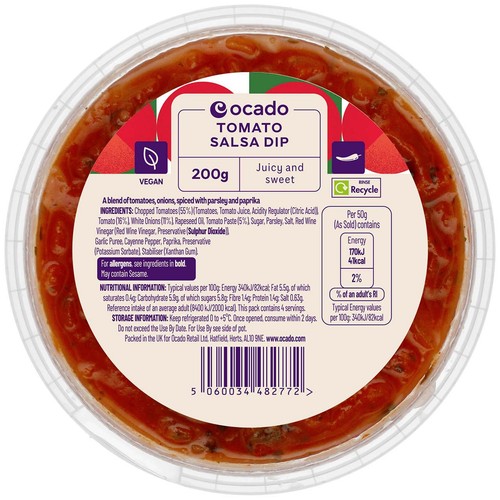 Ocado Tomato Salsa Dip